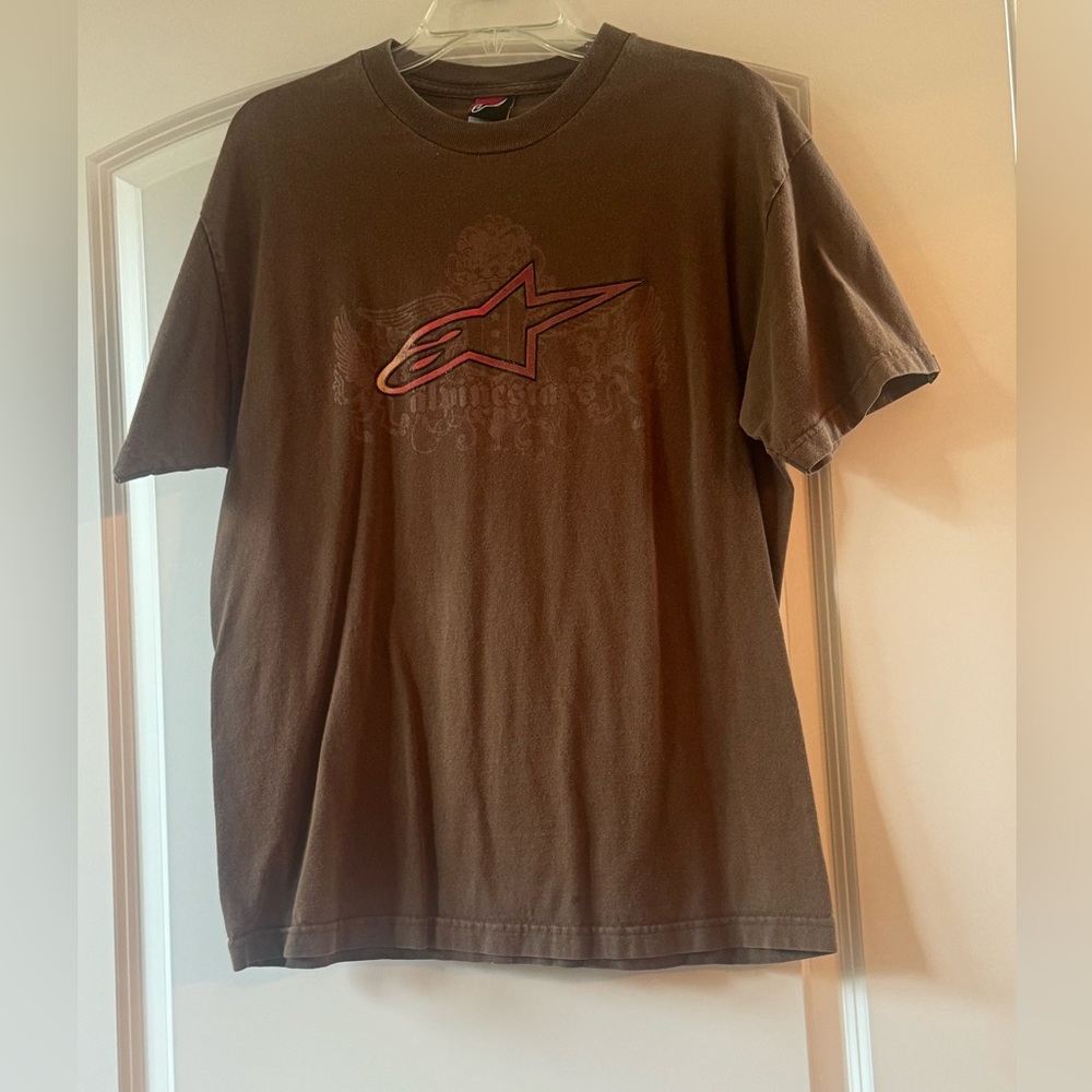 Alpinestars Dark Brown Short Sleeve Tee